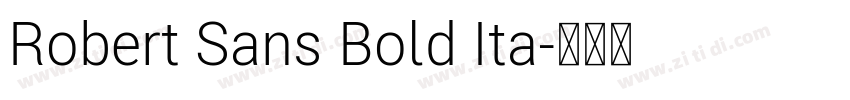 Robert Sans Bold Ita字体转换